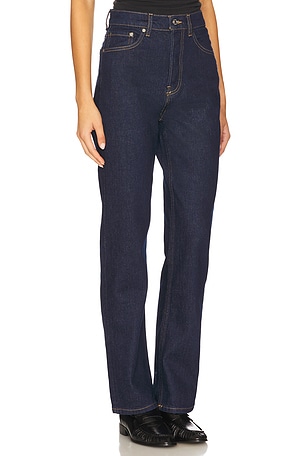 EB Denim High Rise Straight Jean in Blue