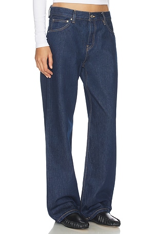 EB Denim Mid Rise Baggy Jeans in Blue