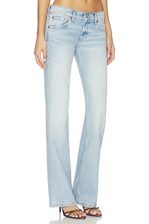 EB Denim Maria Mid Rise Bootcut Jeans in Blue. Size 26. Also