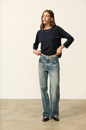 Mid Rise Baggy Jean EB Denim