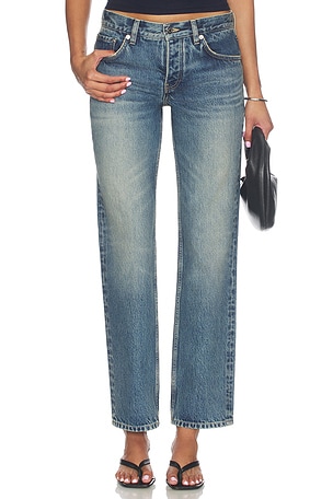 Ariel Mid Rise Wedgie EB Denim