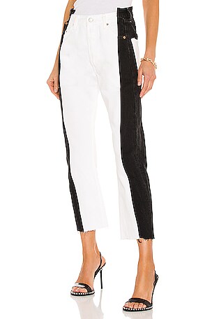 EB Denim Two Toned in Black White REVOLVE