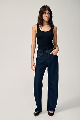 PIERNA ANCHA Y SUELTA ARQUEADA ALIDA EB Denim