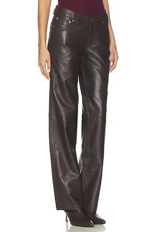 EB Denim Low Rise Baggy Pant in Chocolate. Size 30. Also