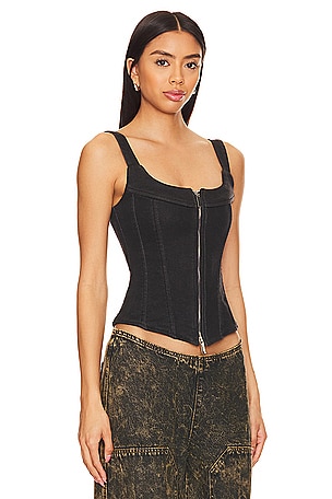 EB Denim Rainy Corset in Black
