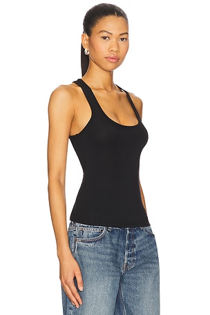 EB Denim Lucy Racerback Tank in Black