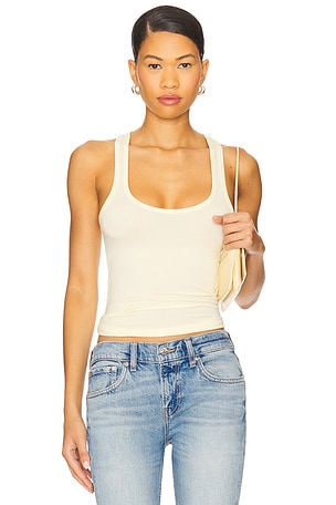 Lucy Racer Back Tank EB Denim