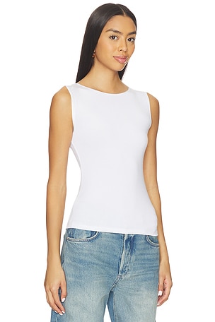 EB Denim South Beverly Tank Top in White