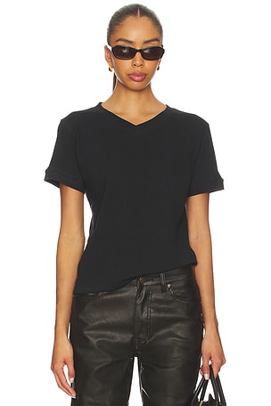 Henry V Neck Tee EB Denim