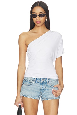 LINNEA ONE SHOULDER 탑 EB Denim