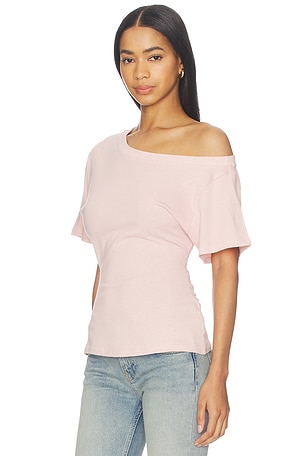 EB Denim Elena Off The Shoulder Top in Pink
