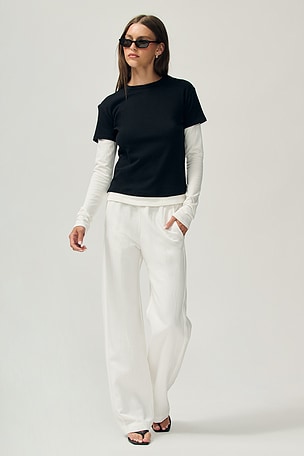 Rory Layered Long Sleeve EB Denim