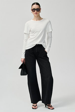 Rory Layered Long Sleeve EB Denim