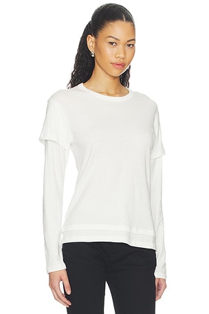 EB Denim Rory Layered Long Sleeve in White