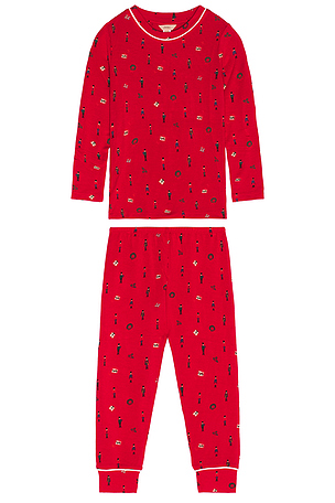 Kids Printed Long Pajama Set eberjey