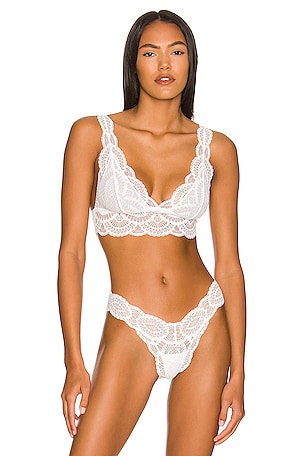 Free People Lyric Longline Bralette in Crushed Combo