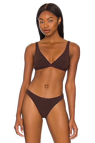 SPANX Everyday Shaping Thong in Chestnut Brown