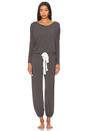 eberjey Gisele The Slouchy Set in Acai & Ivory