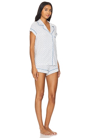 eberjey Gisele Shortie PJ Set in Ivory