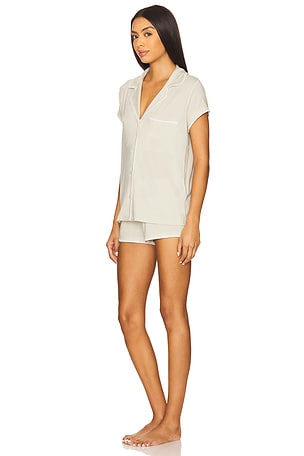 eberjey Frida Shortie Pj Set in Sage. Size XS. Also