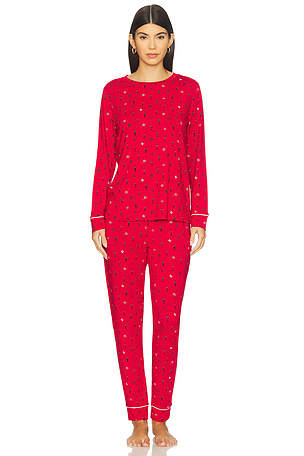 Gisele Printed Crew Pj Set eberjey