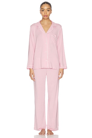 eberjey Gisele Long Pj Set in Pink