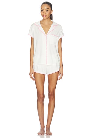 eberjey Frida Shortie Pj Set in Ivory