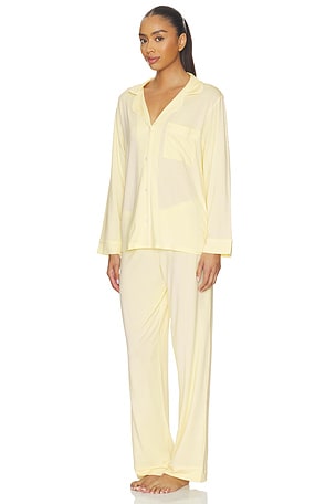 eberjey Gisele Long Pajama Set in Lemon