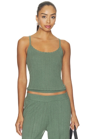 Pointelle Scoop Neck Cami Top eberjey