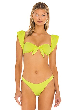 eberjey HAUT DE MAILLOT DE BAIN LOLA en Lime Pique REVOLVE