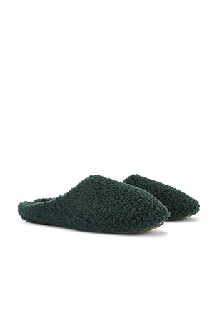 eberjey Sherpa Slipper in Dark Green