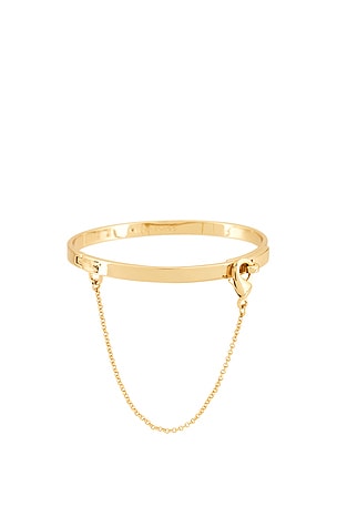 Eddie Borgo Thin Safety Chain Bangle in Metallic Gold