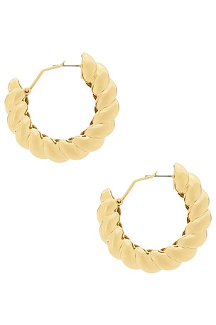 Eddie Borgo Torsade Hoop Earrings