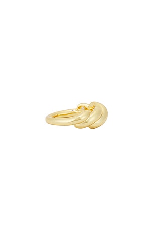Eddie Borgo Torsade Band Ring in Metallic Gold. Size 7. Also