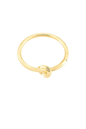 Eddie Borgo Knotted Bangle Bracelet in Metallic Gold