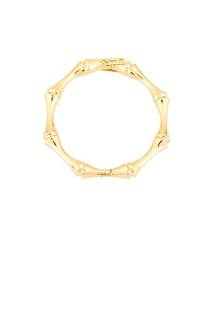 Eddie Borgo Bambu Bangle Bracelet in Metallic Gold