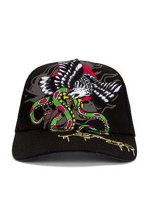 EMBROIDERED ハット Ed Hardy