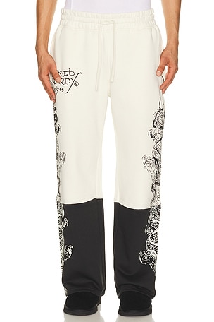 Japan Lion Rhinestone Hang Sweatpant Ed Hardy