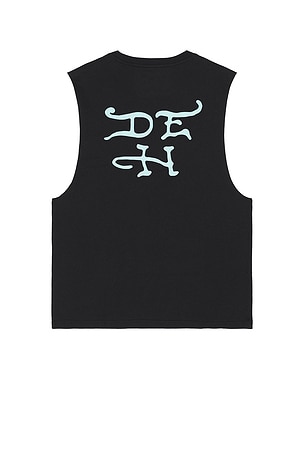 Ed Hardy Skull Tophat Cutoff Tee in Black