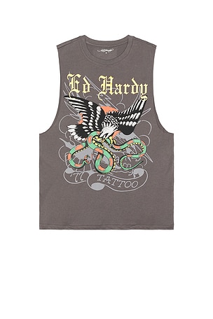 Eagle Snake Cutoff Tee Ed Hardy