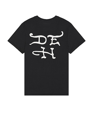 Ed Hardy Panther Head Rhinestone Tee in Black