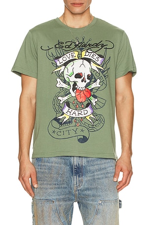 Heart Skull Tee Ed Hardy