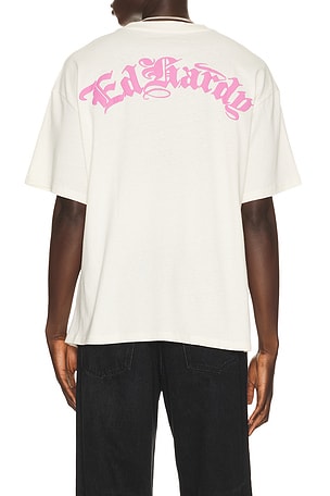 Ed Hardy Panthers Boxy Tee in Cream