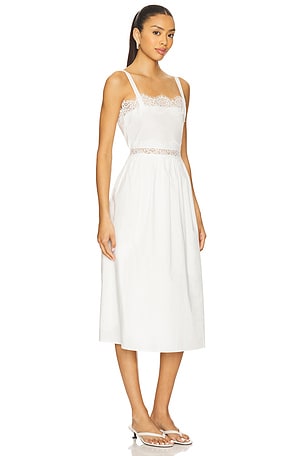 Elodie the Label Eliana Poplin Dress in White