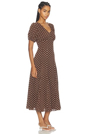 Elodie the Label Anika Dress in Brown. Size S. Also