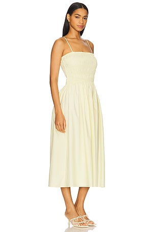 Elodie the Label Vivian Smocked Dress in Lemon
