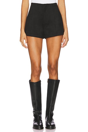 Elodie Hayes Vegan Suede Shorts Elodie the Label