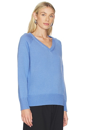 Elodie the Label Soren V Neck Sweater in Blue