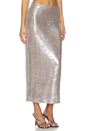 Elodie the Label Belinda Sequin Skirt in Lavender