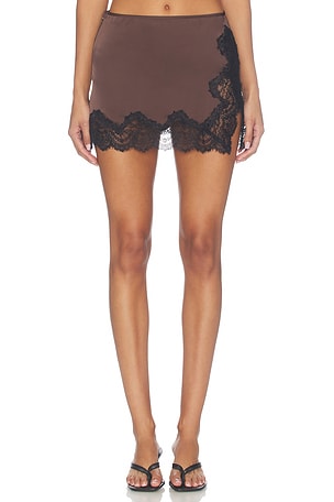 Claude Satin Mini Skirt Elodie the Label
